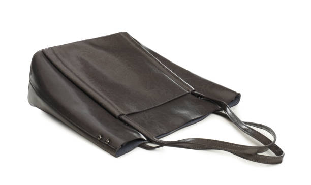 istock New leather shopper bag on white background 1384610352