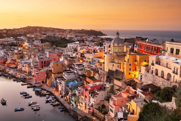 Procida, Italy Town Skyline