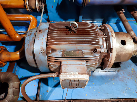Electric motors driving hydraulic oil pump