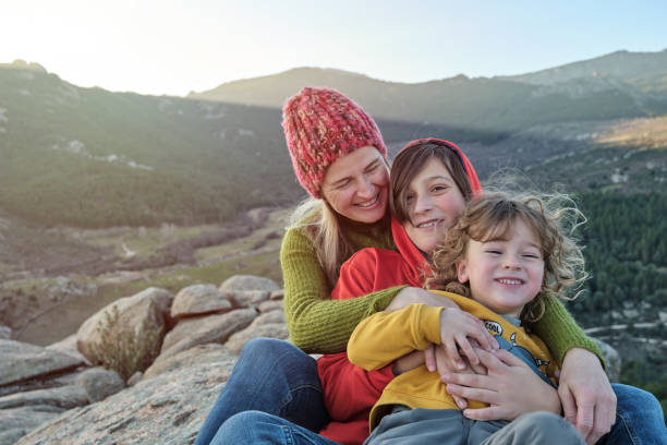 istock A Mother play Sons As They taking photos 1384624223