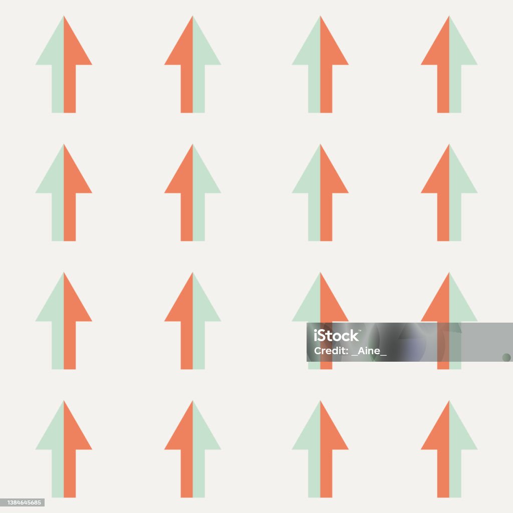 Triangular Pattern Arrows Pattern Arrow Geo Seamless Pattern With Triangles Stock Illustration - Download ...