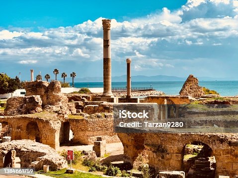 istock Carthage ruins on a sunny day, Tunisia 1384661759