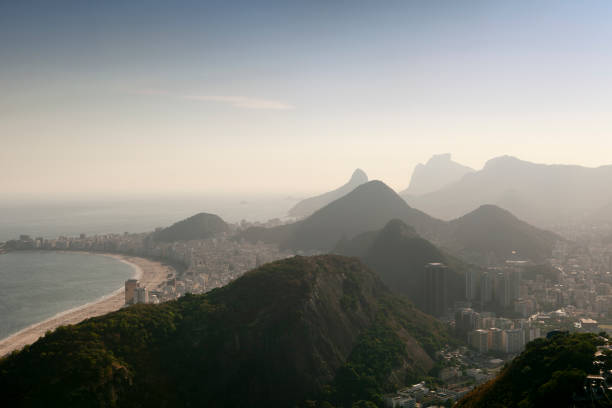 Mountain view cityscape in Rio de Janeiro, Brazil.