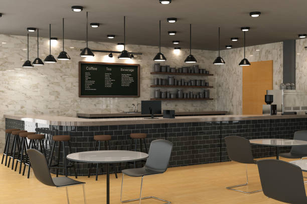 istock cafe interior or coffee shop inside with counter bar 1384674377