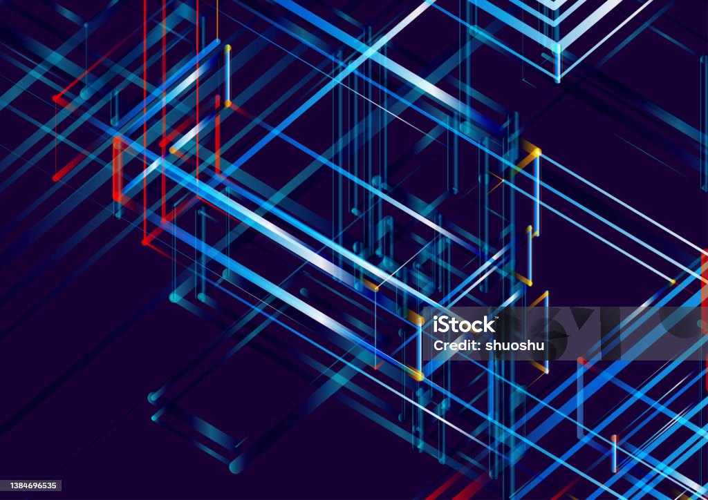 Colors Gradient Stripe Digital Technology Pattern Background Stock ...