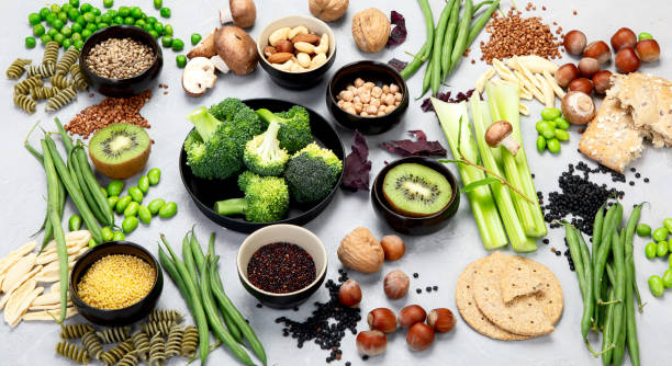 istock Food sources of plant based diet. 1384701469