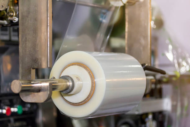 istock close up plastic sheet roll supply for precision automatic food packing machine for industrial 1384713576