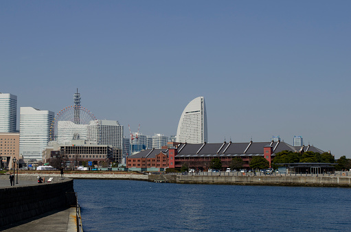 Yokohama Minatomirai is a futuristic waterfront district and the center of Yokohama. A city near the sea.