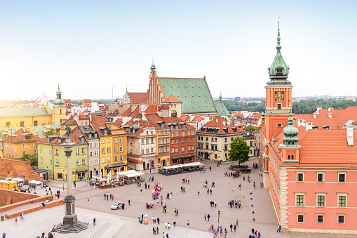 Panorama de la ciudad vieja de Varsovia, Polonia photo