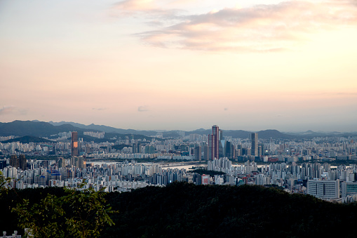 View of Seoul from Inwangsan Mountain