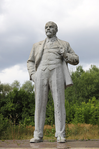 Lenin Statue in Chernobyl Exclusion Zone, Chernobyl, Ukraine