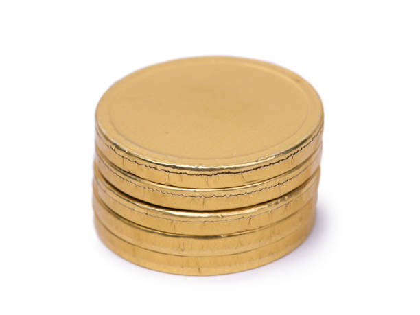 istock Chocolate candies in the form of coins 1384747821