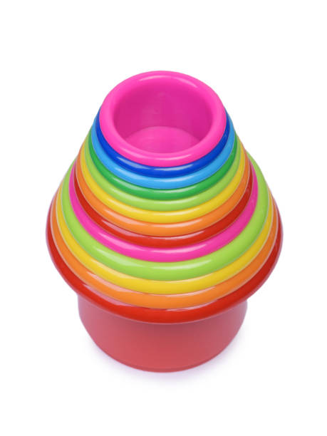 istock Set of colorful plastic toy buckets 1384748368
