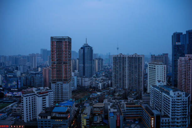 Chengdu City Skyline at night
