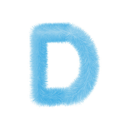 Feathered Letter D Font Vector Easy Editable Letters Stock Illustration ...