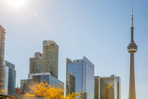 istock Toronto office buildings in downtown financial district 1384763988