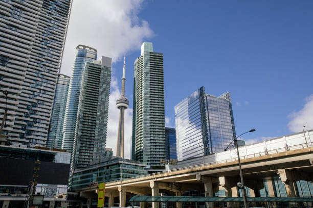 istock Toronto office buildings in downtown financial district 1384764044