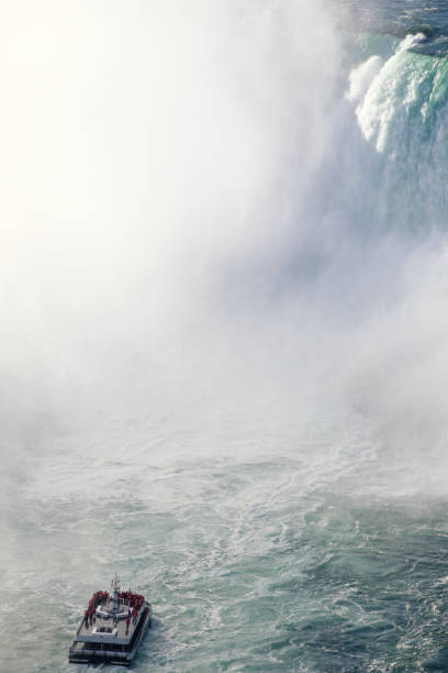 istock Tourist ferry experience under the Niagara falls 1384764102
