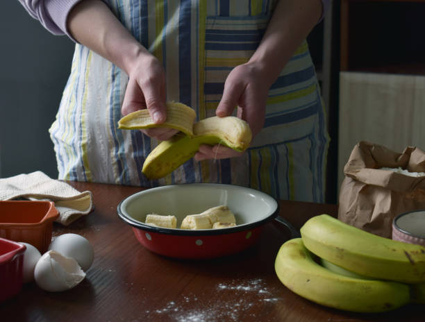 istock Homemade banana cake. Baking. Bananabread or pie 1384768499