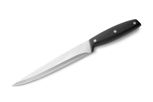 istock Chef knife. Isolated on white background 1384769758