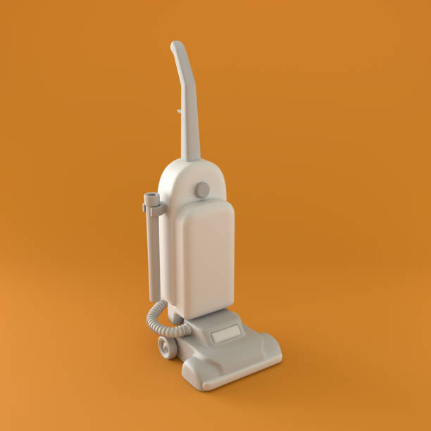 cleaning carpet with a vacuum cleaner