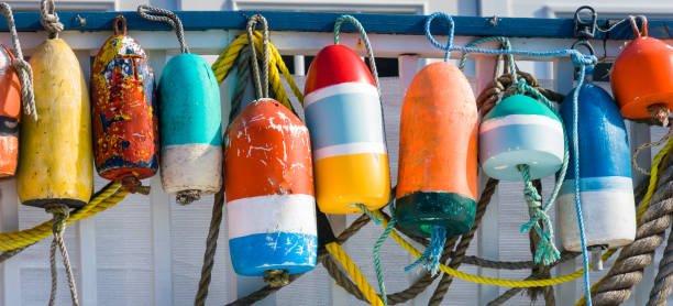 istock Colorful Buoys and Ropes 1384789161