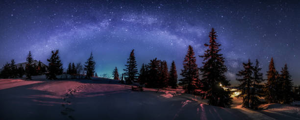istock the Milky Way above the mountain hut below Chleb 1384789231