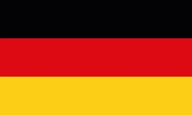 Vector illustration of Flag of Germany