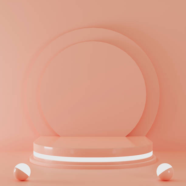 istock 3d rendering podium display for branding, identity and packaging presentation 1384832819
