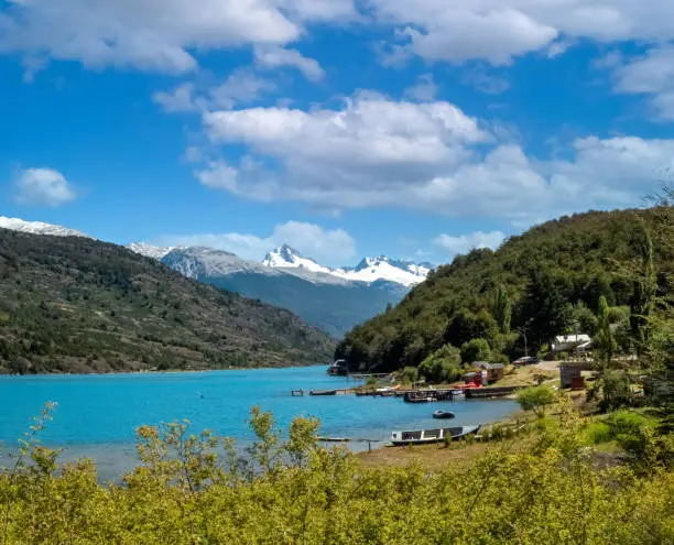 Photo of Scenic view of Lake Bertrand in Patagonia, Aysen, Chile