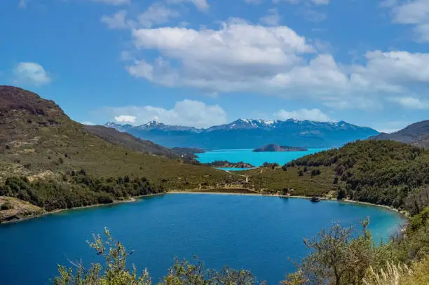 Photo of Scenic view of Lake Bertrand in Patagonia, Aysen, Chile