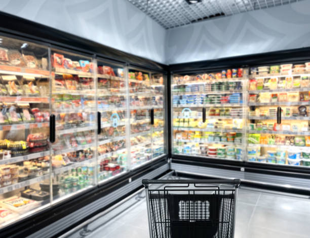 istock empty grocery cart in an empty supermarket 1384839397
