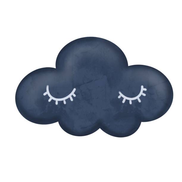istock Toy children's cloud. Cloud Pillow Watercolor Illustration 1384840138