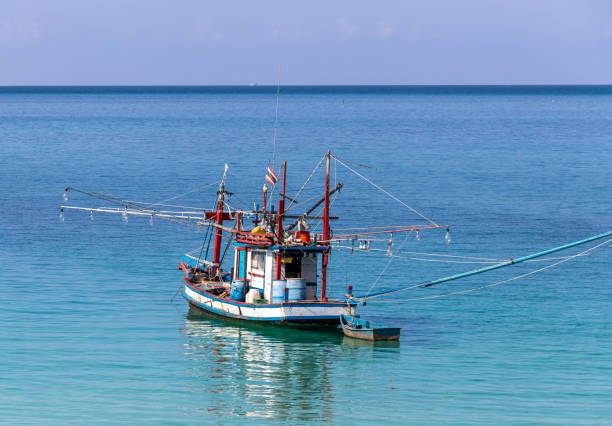istock Fishing boat at Koh Phangan 1384843531