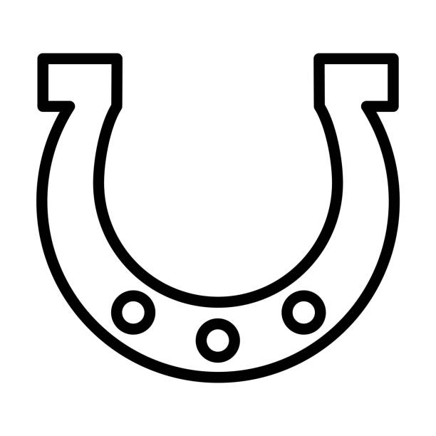 460+ Horse Shoe Line Icon Stock Illustrations, Royalty-Free Vector ...