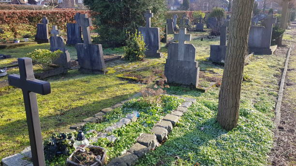 View of old cemetery