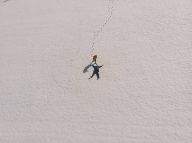 istock Happy couple enjoy in winter 1384864872
