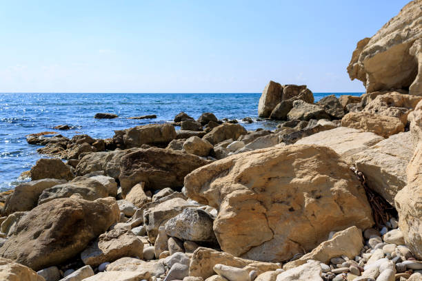 istock Rocky coastline, Kourion beach, Cyprus 1384864969