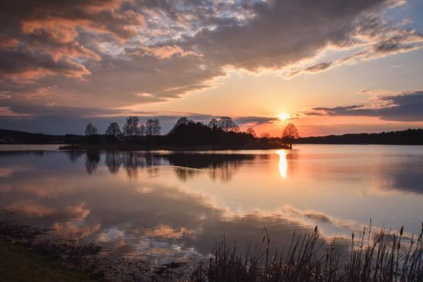 istock Wonderful morning landscape in Poland. 1384867884