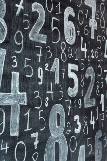 istock Background of numbers. from zero to nine. Numbers texture 1384874423