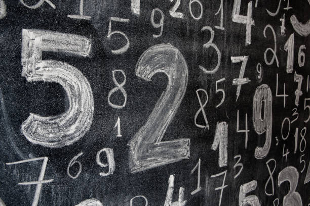 istock Background of numbers. from zero to nine. Numbers texture 1384874732