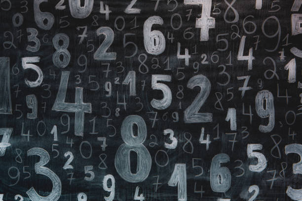 istock Background of numbers. from zero to nine. Numbers texture 1384874758