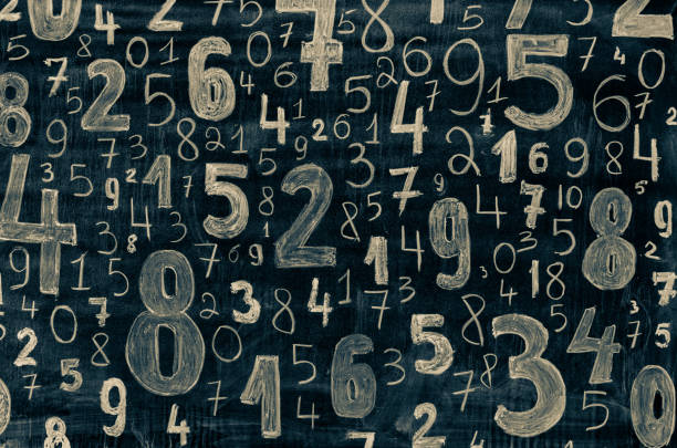 istock Background of numbers. from zero to nine. Numbers texture 1384874761