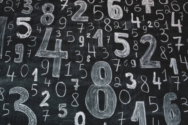 istock Background of numbers. from zero to nine. Numbers texture 1384874777
