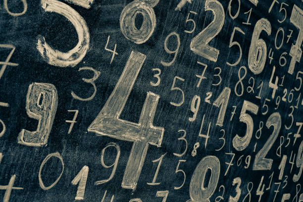 istock Background of numbers. from zero to nine. Numbers texture 1384874847