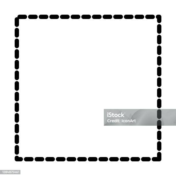 Dot Square Icon From Shapes Collection Thin Linear Dot Square Square