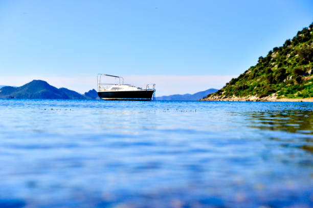 The harbour near Kalamota hotel on Kolocep Island, Croatia.