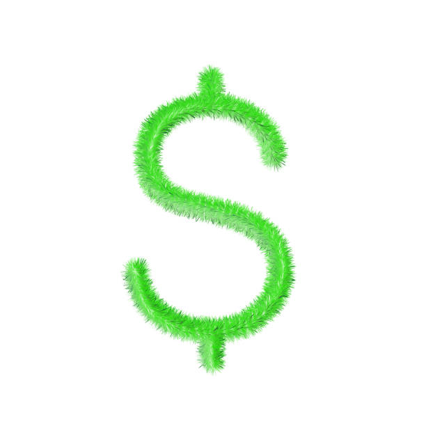 illustrations, cliparts, dessins animés et icônes de symbole du dollar devise herbeuse et poilue icône. - pound symbol environment grass currency