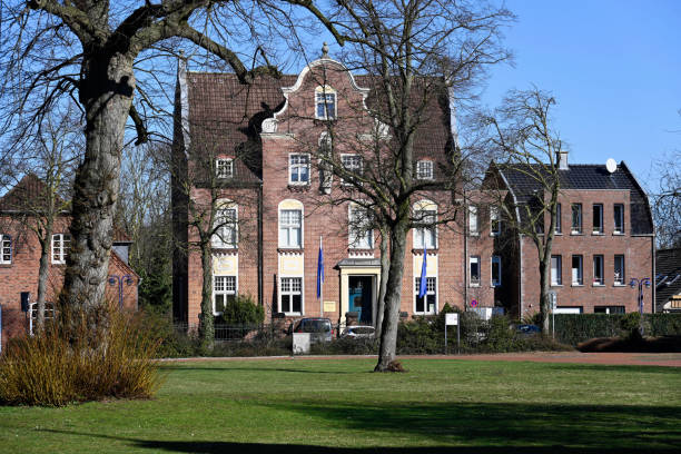 Kamp-Linfort, Germany, February 28, 2022 - Former Agatha-Stift, today Museum Monastery Kamp, Kamp-Lintfort