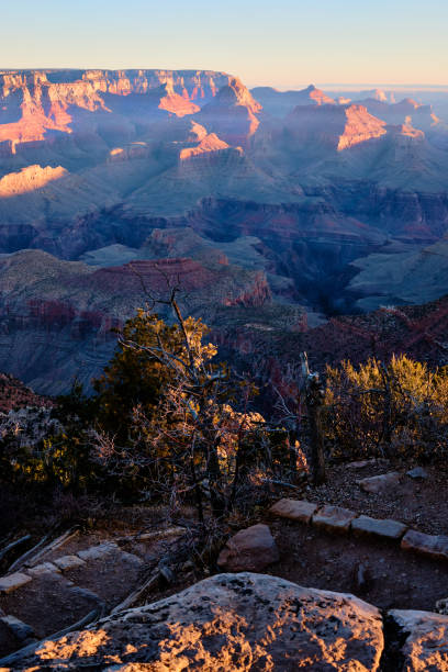 istock Sun's rays hit North Grand Canyon rim and foreground 1384898384